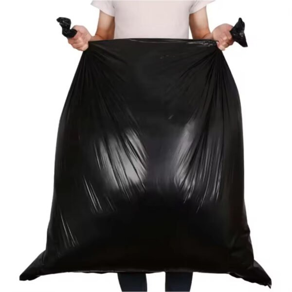 120 35 Gallon Lightweight Stretchable Garbage Bags - Star Sealed Bottom, Black Plastic Lining, Not Available On Weekends, Banned From Amazon - Image 2