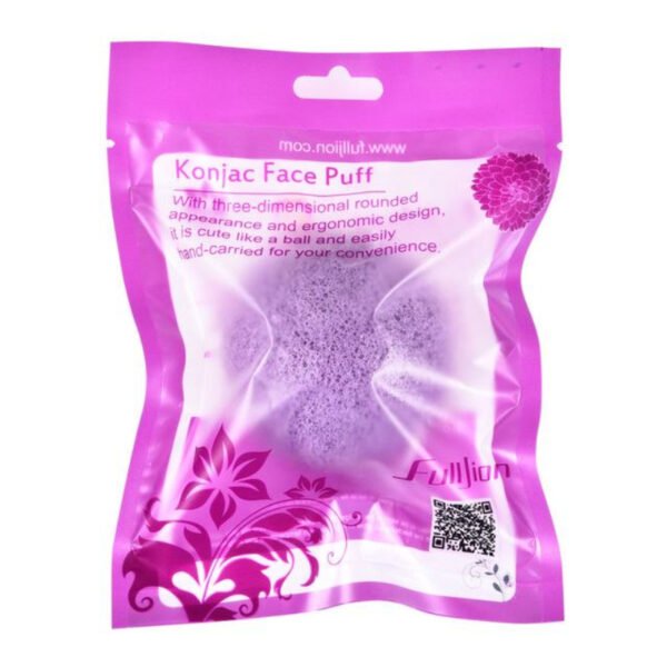 Natural Round Shap Konjac Sponge Face Cleaning Sponge - Image 4