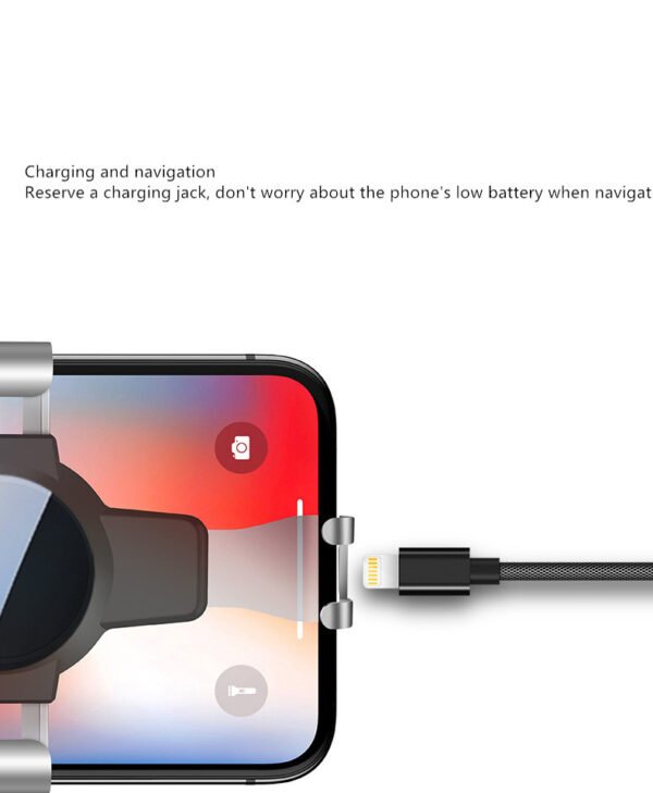 New S4 gravity mirror ABS mobile phone bracket air conditioning port navigation bracket gift customized mobile bracket - Image 4