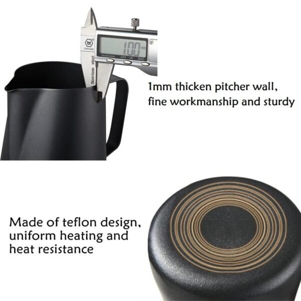 Stainless Steel Milk Frothing Jar - 350 Ml, Matte - Image 2