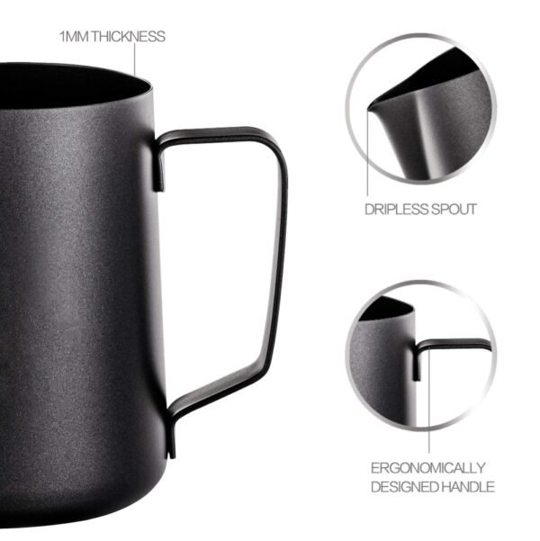 Stainless Steel Milk Frothing Jar - 350 Ml, Matte - Image 7