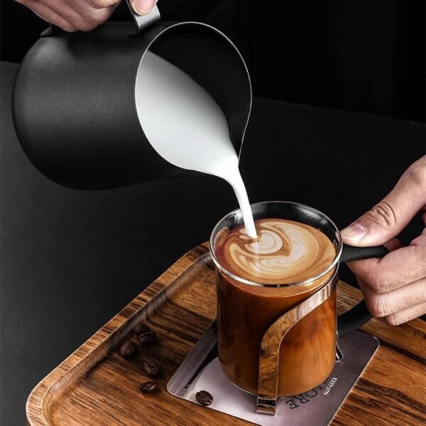 Stainless Steel Milk Frothing Jar - 350 Ml, Matte - Image 8