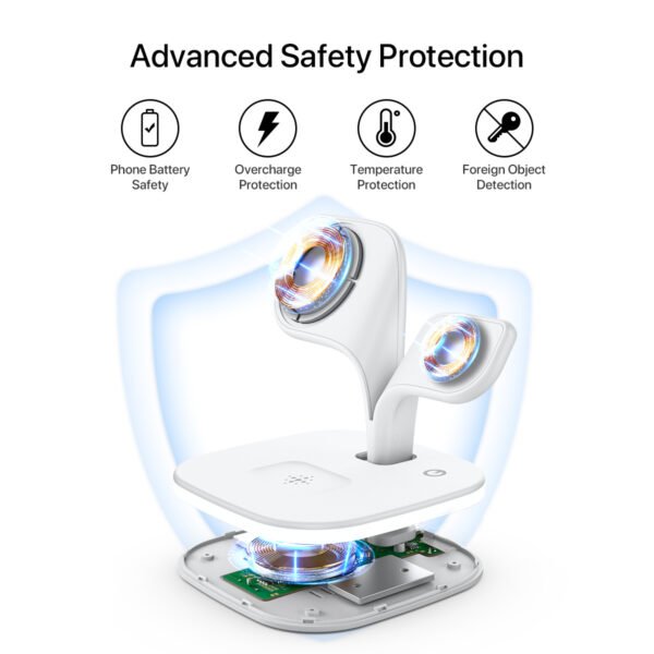 5-in-1 Magnetic Real Wireless Desktop Fast Charging Station For Multiple Devices - Image 8