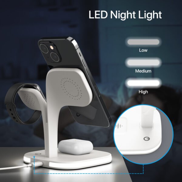 5-in-1 Magnetic Real Wireless Desktop Fast Charging Station For Multiple Devices - Image 7