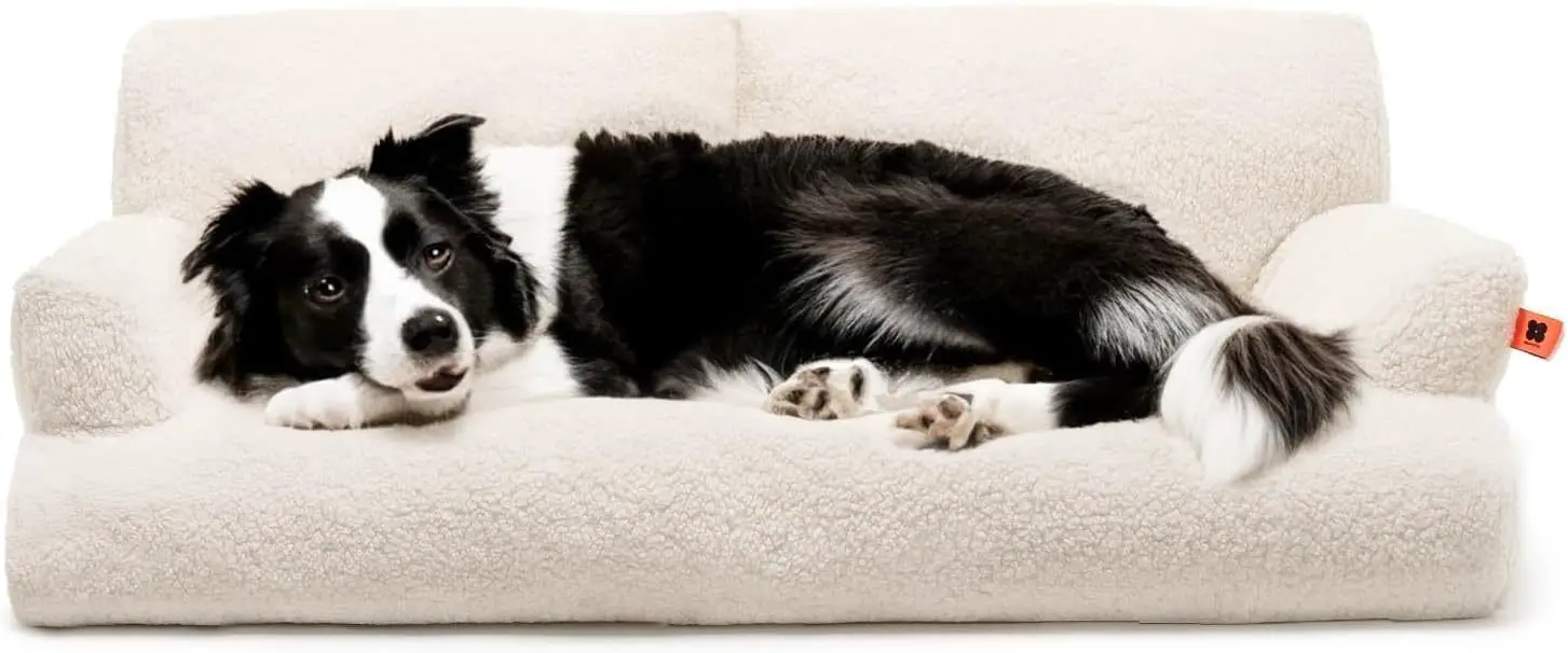 MEWOOFUN Washable Small Dog Bed - 25.6x19.7x7.9 Inch Waterproof - Image 2