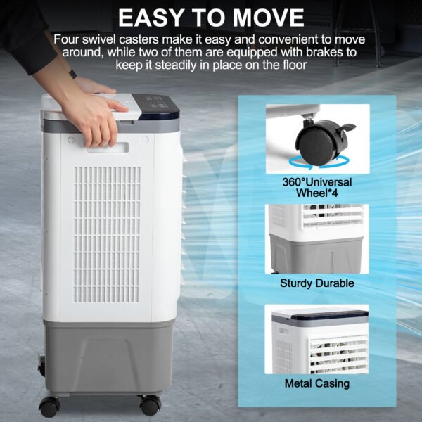 American Specification, Evaporative Air Cooler, Fan, Cooling And Humidification 3-in-1, 12-hour Timer - Image 9