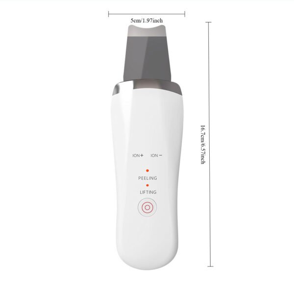 Electric Ultrasonic Skin Scrubber Face Spatula Home Ultrasonic Skin Scrubber Facial Cleaner Handheld Mini Derma Galvanica Tightening Face Scrubber Machine Skin Scrubber USB Ultrasonic - Image 4