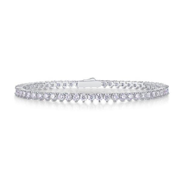 Mark Luxury Fashion Mosan Diamond S925 Silver Bracelet Comparable To Natural Diamonds - Image 2