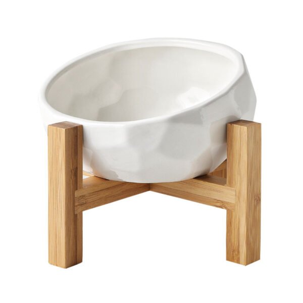 Pet bowl oblique mouth cat bowl food bowl dog bowl method bucket food bowl - Image 5