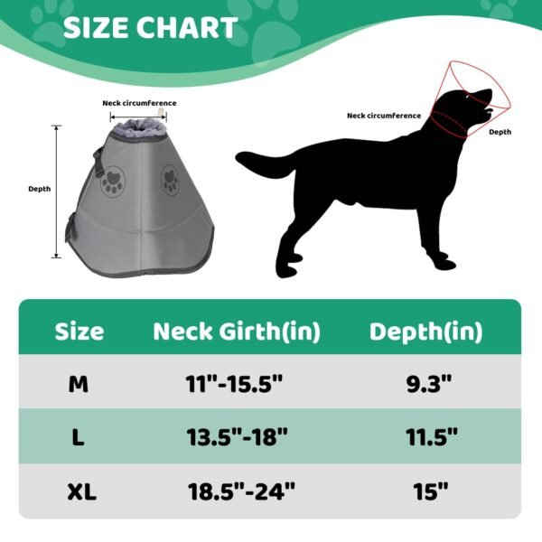 IFurffy Dog Cone For After Surgery,Breathable Soft Dog - Image 5