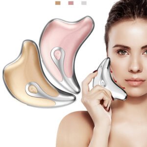 Gua Sha Scraper Facial Massager Face Lifting Slimming LED Light Microcurrent
