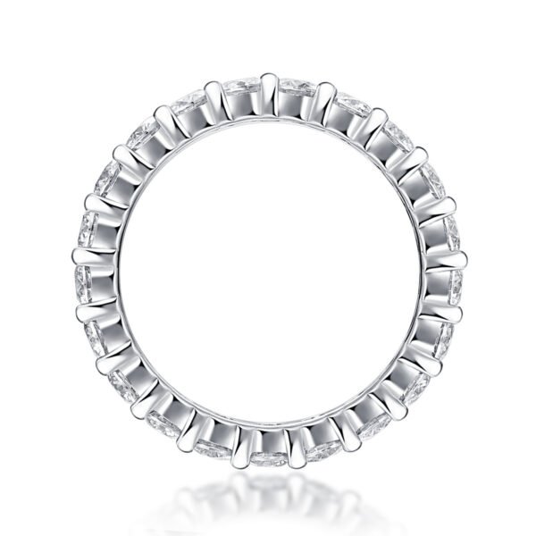 Luxury Fashion Diamond Ring, Row Diamond Ring, Moissanite Silver Ring, Jewelry - Image 7