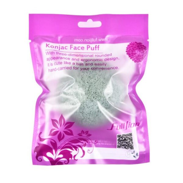 Natural Round Shap Konjac Sponge Face Cleaning Sponge - Image 3