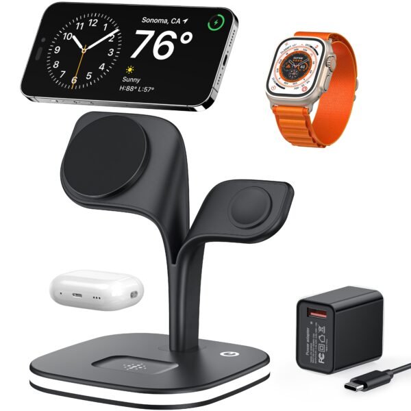 5-in-1 Magnetic Real Wireless Desktop Fast Charging Station For Multiple Devices - Image 4