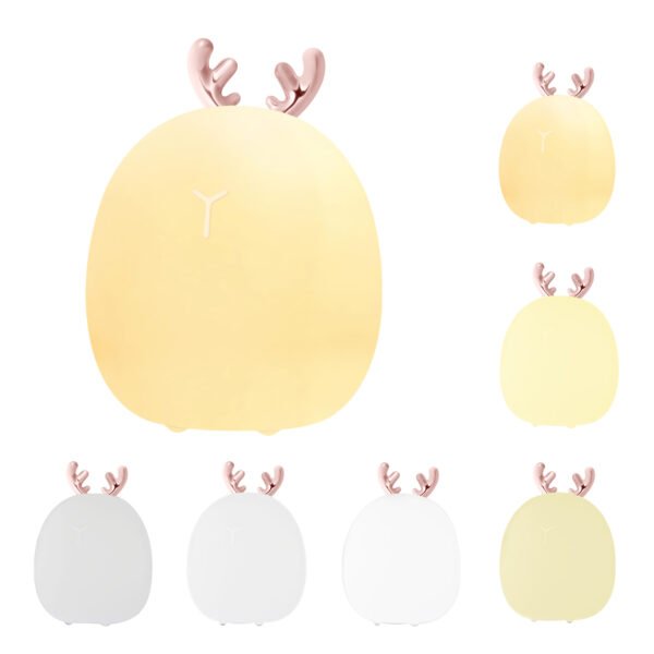 Baby Feeding, Adjustable, Creative, Rabbit, Elk Light, Silicone Light, Touch Light, Clap Light, Small Electric Light, Ambient Light, Night Light - Image 7