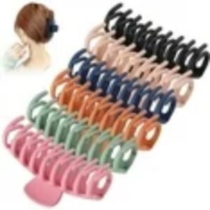 6 Pack Big Claw Clips 4.3 Inch Giant Matte Hair Claw Clips For Women And Girls 6 Color Large Jaw Hair Clips Strong Hold