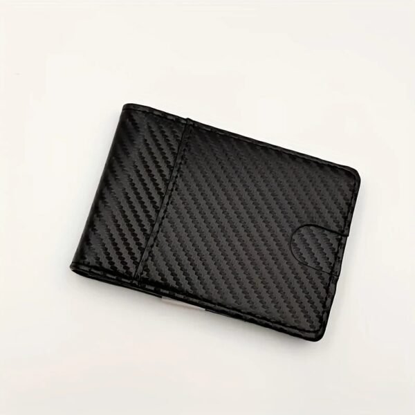 Minimalist Anti-theft RFID Carbon Fiber Men's Dollar Card Holder Portable Ultra-thin Multi-card Slot Wallet Card Holder Business Multi-function Card Holder Card Holder Integrated Wallet - Image 5