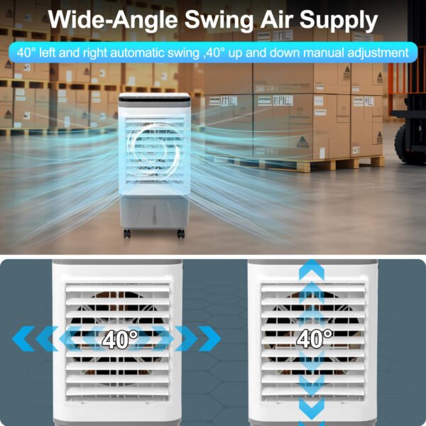 American Specification, Evaporative Air Cooler, Fan, Cooling And Humidification 3-in-1, 12-hour Timer - Image 5
