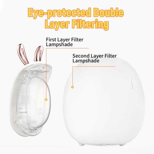 Baby Feeding, Adjustable, Creative, Rabbit, Elk Light, Silicone Light, Touch Light, Clap Light, Small Electric Light, Ambient Light, Night Light - Image 6