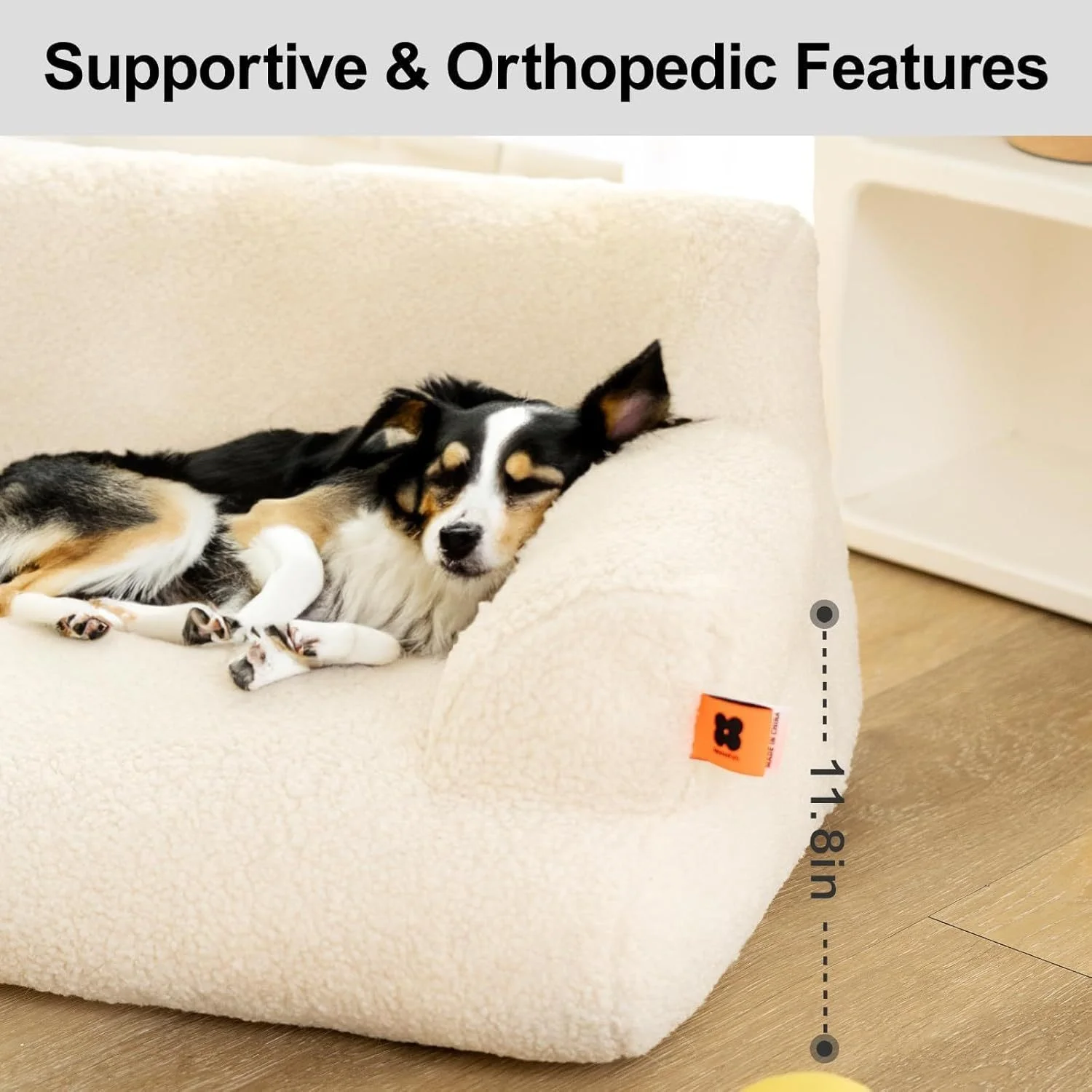 MEWOOFUN Washable Small Dog Bed - 25.6x19.7x7.9 Inch Waterproof - Image 5