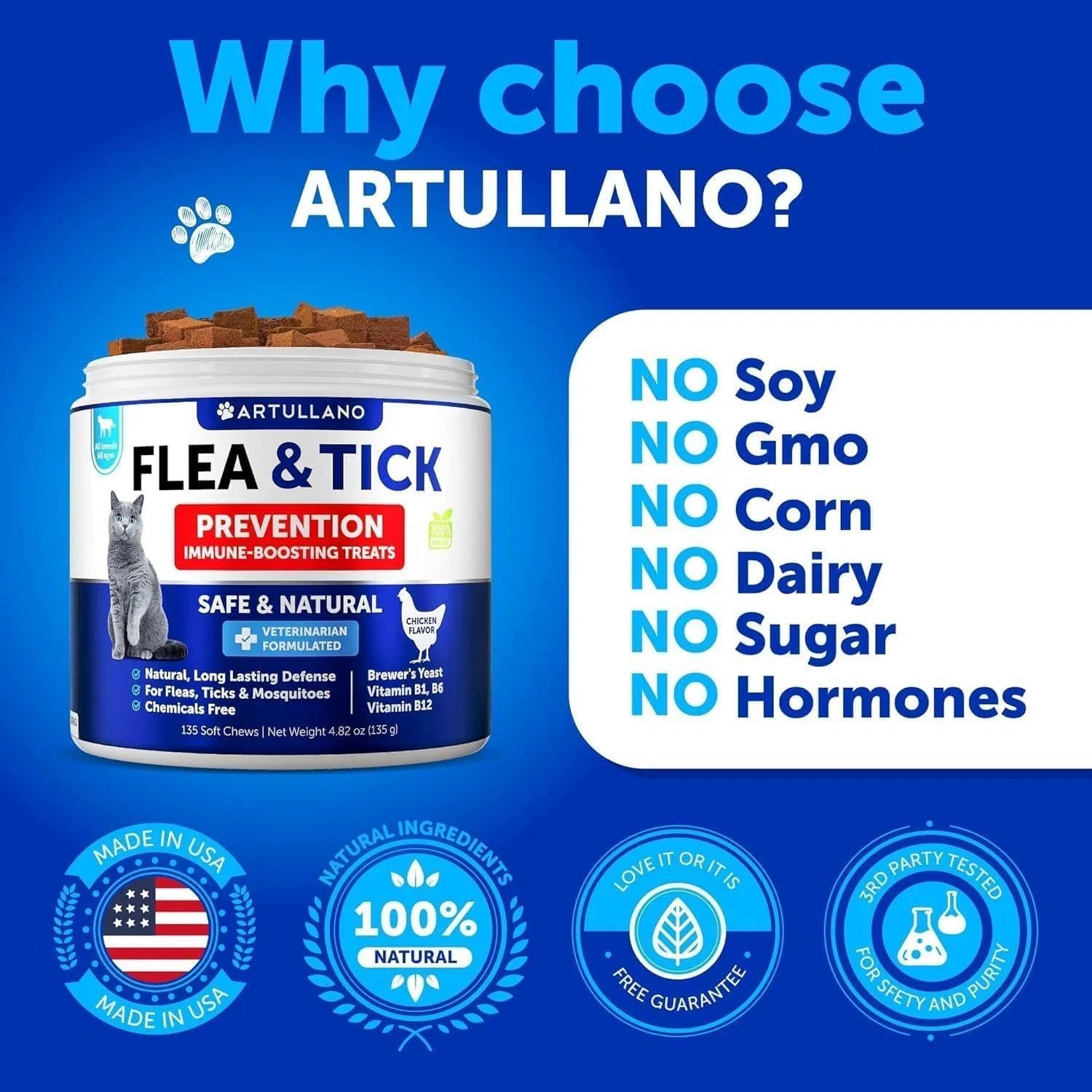 Flea Treatment For Cats Natural Flea And Tick Prevention Supplement - Image 5