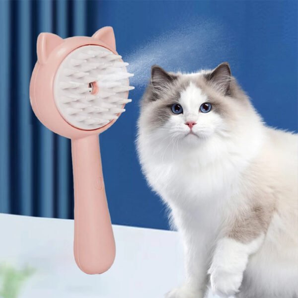 Hair Cleaning Brush With Mist Multifunctional Cat Grooming Brush - Image 5