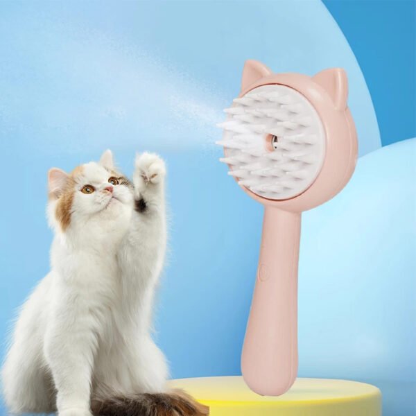 Hair Cleaning Brush With Mist Multifunctional Cat Grooming Brush - Image 10
