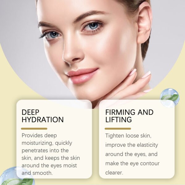 EELHOE Gold Firming Eye Mask Lightens Fine Lines, Dark Circles - Image 6