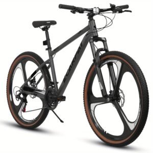 A27301M Ecarpat Mountain Bike 27.5 Inch Wheels, 21 Speed Road Bicycle With Dual Disc Brakes For Men And Women,High Carbon Steel Frame Front Fork Bicycles, Adult Faster Racing Bike