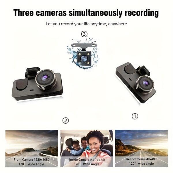 The  Recording Dash Cam Provides All-round Recording And Is Suitable For All Driving Scenarios During Trips - Image 3