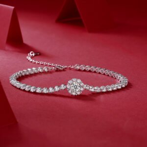 The Bridge Of Magpies Luxury Fashion Mosan Diamond Silver Jewelry Comparable To Natural Diamond Bracelet