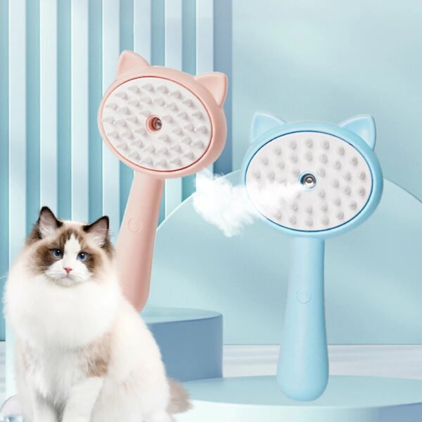 Hair Cleaning Brush With Mist Multifunctional Cat Grooming Brush - Image 3
