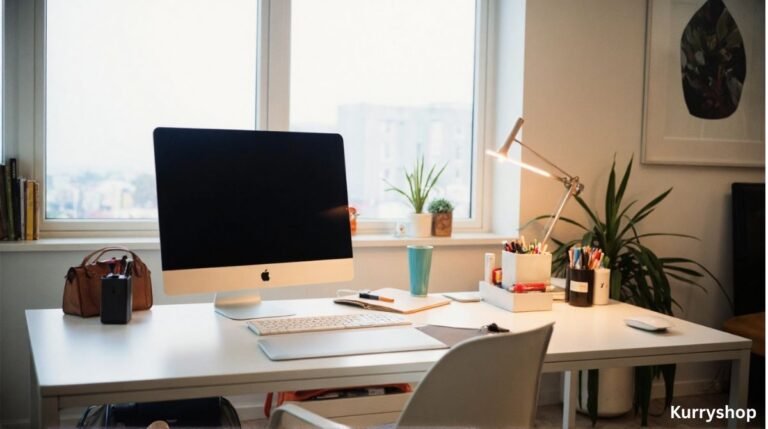 organized and efficient workspace with smart desk storage, office organization tips, and clutter-reducing techniques