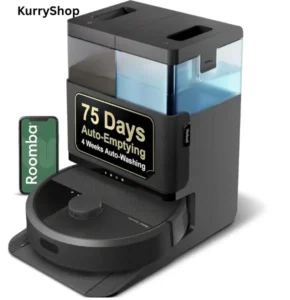 iRobot Roomba Plus 405 robot vacuum and mop cleaning living room floor automatically